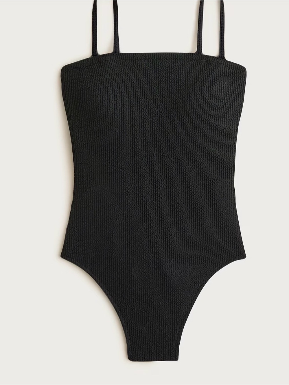 J.Crew Gemma bandeau scrunchie one-piece Full Coverage Swimsuit Sz. 6 $168 Black - Picture 3 of 5